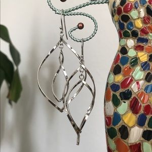 Sterling silver dangle earrings